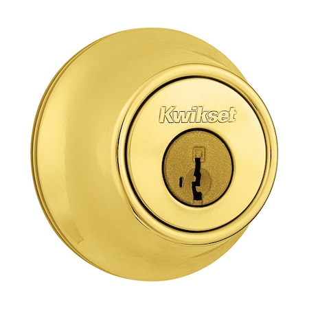 Kwikset Deadbolt Sing Cyl Pb Box 96600-573